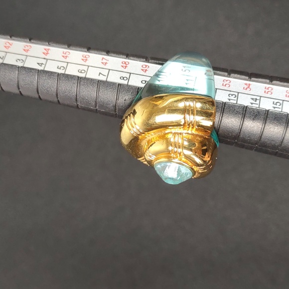 Nautilus Shell Lucite Ring - Picture 9 of 9